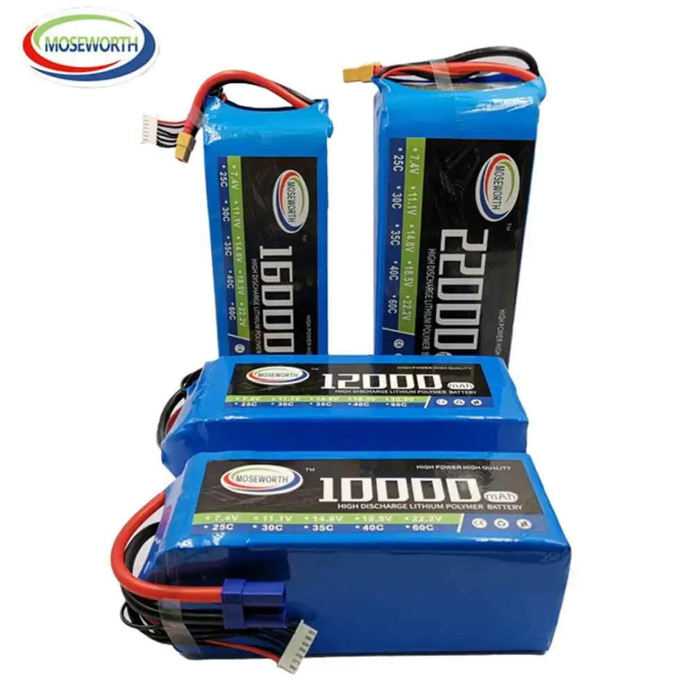 OEM 22.2V 6S 8000mah 10000mah 12000mah 16000mah 22000mAh 25C RC LiPoバッテリーRCカー農業噴霧ドローン