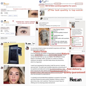 Heean Nhà Máy Giá Bán Buôn 6-25Mm Cashmere Matte Lông Mi Mở Rộng Khay 02 0.03 0.05 Cao Cấp Màu Đen Dễ Dàng Người Đâm Tối Lash Khay - Product Image 5