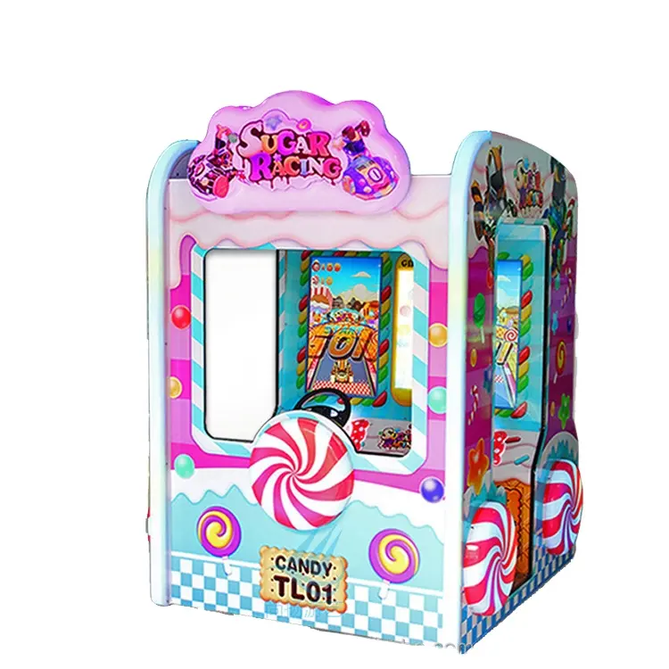 En çok satan şeker yarış çocuklar jetonlu oyun makinesi itfa oyun makineleri