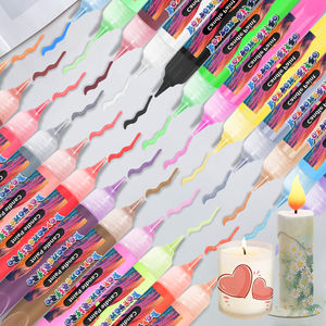 Bolígrafo de Cera para Velas, para Proyectos de Bricolaje, Fiestas de Cumpleaños, Ocasiones Especiales, Crea Velas Coloridas, Pinturas Acrílicas Seguras y No Tóxicas, 24 Colores - Product Image 6