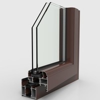Ventana Oscilobatiente de PVC Estándar Europeo, Resistente a la Intemperie y Energéticamente Eficiente para Edificios de Baja Altura