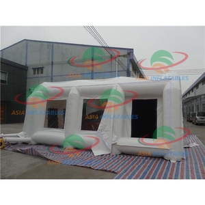 Cabine de pulvérisation gonflable Carcoon pour la promotion automobile, tente de protection de voiture gonflable blanche pour exposition automobile - Product Image 4