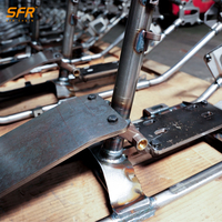 Rangka Chopper/Bobber Touring Kustom SFR untuk Harley-Davidson Shovelhead FLH Electra Glide 1966-1980, Logam Mentah Tanpa Cat