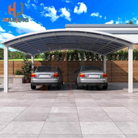 Abris de Voiture Personnalisés en Métal et Polycarbonate pour Extérieur, Carports en Aluminium Étanche, Garage pour 2 Voitures, Auvents