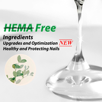 KODIES GEL HEMA Free UV Gel Base & Top Coat Vernis à Ongles Vente en Gros Marque Privée OEM Logo Personnalisé Haute Brillance Végétalien