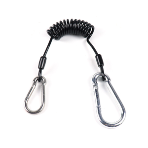 Cordão de corte soldado com dois gancho Safety Arrest <span class=keywords><strong>2</strong></span> Lanyards Locking Length Rope for Fall Restraint ANSI Standard Protection - Product Image 3