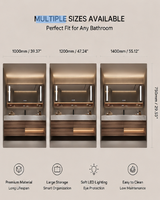 Comptoir de salle de bain d'hôtel en pierre frittée moderne avec lavabo intégré, sur mesure, étanche, fabricant OEM ODM