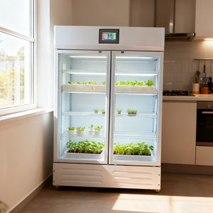Gabinete de crecimiento de plantas de <span class=keywords><strong>cultivo</strong></span> sin tierra de doble puerta inteligente <span class=keywords><strong>interior</strong></span> para el hogar/restaurante - Product Image 3