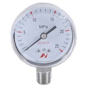 HF 2 "50MM utiliser sans huile <span class=keywords><strong>oxygène</strong></span> médical <span class=keywords><strong>acétylène</strong></span> boîtier amovible en acier inoxydable <span class=keywords><strong>manomètre</strong></span> - Product Image 1