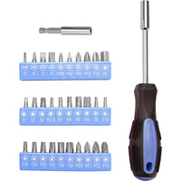 Ensemble d'outils de quincaillerie en acier au carbone vert durable de 39 pièces, vente directe usine, pour réparation automobile et usage domestique, marteaux, tournevis, mallette rigide, OEM