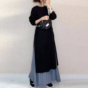 Productos de Tendencia 2025, Vestido de Mujer al Por Mayor, Estilo Coreano Japonés, Diseño de Parches de Colores - Vestido Vintage OEM/ODM - Product Image 4