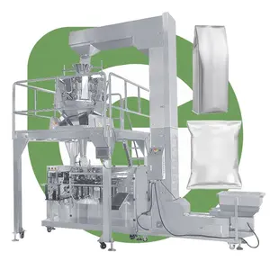 Automatic Standup Pouch Bag Three Side Bean Sprout Salad Vegetable Curd Pack Machine For Beet