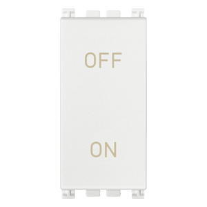Interruttore a parete bianco 2P 20AX con etichette On/Off per uso interno - Product Image 1