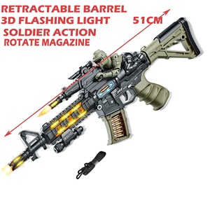 Pistolet <span class=keywords><strong>jouet</strong></span> électrique M416 51CM, pistolet <span class=keywords><strong>jouet</strong></span> lumineux à vibrations ; pistolet <span class=keywords><strong>jouet</strong></span> à piles avec son ; canon rétractable, soldat en mouvement - Product Image 2