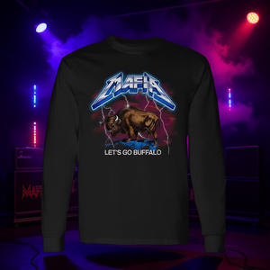 Camiseta de manga larga Mafia Retro Rock And Roll Lightning Let's Go Buffalo Fan - Product Image 3