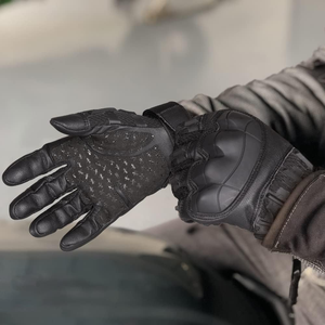 Tactical Shooting Motorcycle <strong>Gloves</strong> Hard Shell Knuckle Protection Leather Palm Half Finger Extra <strong>Grip</strong> Padded for Riding Outdoor - Product Image 2