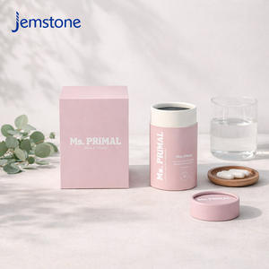 บรรจุภัณฑ์กล่องกระดาษคราฟท์ทรงกระบอกแบบกำหนดเอง เป็นมิตรกับสิ่งแวดล้อม สำหรับบรรจุยาเม็ด อาหารเสริม เจลสมุนไพร เกรดอาหาร - Product Image 5