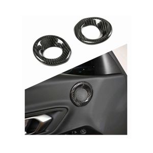 Аксессуары для интерьера из углеродного волокна, декоративная панель для автомобильных дверей, крышка динамика для Toyota <span class=keywords><strong>Supra</strong></span> A90 A91 GR 2019-2024 - Product Image 1