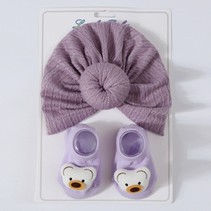 Ensemble bonnet et chaussettes tricotés pour nouveau-né Rain Elf Cross-Border Spring, style dessin animé, vente en gros - Product Image 6