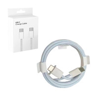 Pour Apple iPhone 15 15 Pro 16 16 Plus 16 Pro Max Câble de Données USB C Type-C vers Type-C Câble de Recharge Rapide avec Boîte