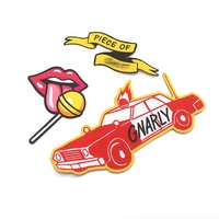 Offre Spéciale Applique Badges Personnalisé Mixte-couleur sucette Logo Lèvres Machine Tissé Patchs Pour bonnets
