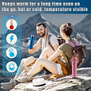 Botellas de Agua Inteligentes con Aislamiento al Vacío, de Acero Inoxidable, con Pantalla Digital LED de Temperatura, de 500 ml, Personalizadas al por Mayor - Product Image 4