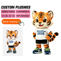 Jouets en peluche personnalisés, lion, mascotte sportive, poupée en peluche pour tournoi de football, OEM ODM, mascotte de marque, animal en peluche