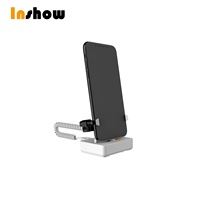 Support de sécurité vertical pour téléphone avec système d'alarme antivol intégré, support de charge et d'affichage pour téléphones portables destiné aux magasins de détail
