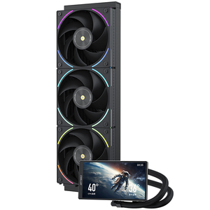 Nuovo Sistema di Raffreddamento a Liquido ICE APEX VISION PRO360 BK ARGB per CPU, Compatibile con Intel LGA115X/1200/1700/1851AM4/AM5 per Computer da Gaming - Product Image 1