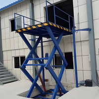 Plateforme élévatrice à ciseaux UNW Mini 2m 3m 4m avec élévateur hydraulique électrique, capacité 3T