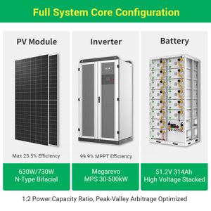 Système solaire hybride tout-en-un Sunpal 15 kW 20 kW 50 kW avec stockage de batterie - Product Image 3