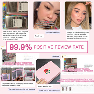 Phân khúc Lash Faux Mink cá nhân lông mi cụm DIY Lash mở rộng Kit trái phiếu và con dấu nhãn hiệu riêng DIY cụm lông mi Kit - Product Image 6