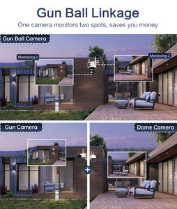 กล้องวงจรปิดไร้สาย ICsee 9MP แบบ PTZ สำหรับภายนอกอาคาร เลนส์คู่ พร้อมระบบติดตามความปลอดภัย กล้องเน็ตเวิร์ก <span class=keywords><strong>IP</strong></span> แบบมินิ 6MP เลนส์คู่ รองรับ WiFi - Product Image 6