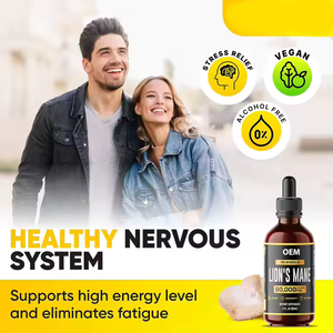 ODM/OEM 8-en-1 MushroomTincal Gouttes Liquides Orales, Extrait Liquide de Champignon Crinière de Lion Biologique, Complément Herbal pour le Cerveau - Product Image 2