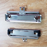Fournitures de bureau 70 100 120mm argent brillant A4 A5 B5 dossier de fichiers fil pince suspendue longue courte pince à presse-papiers en métal plat pour Menu