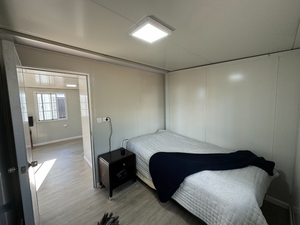 <span class=keywords><strong>Maison</strong></span> duplex à deux étages en acier inoxydable sur mesure de 40 pieds, préfabriquée, avec bureau et balcon amovible, modèle 2022 - Product Image 4