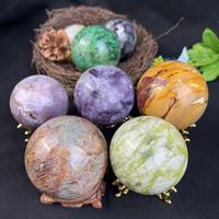 Nouveau produit - Sphères en matériaux mixtes, pierres naturelles de guérison, cristaux Feng Shui, boules de cristal pour la décoration de la maison