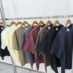 High Quality Heavy Weight 300gsm Plain Oversized Tshirt Printing Embroidery Custom Logo Blank 100 Cotton Men T <strong>Shirt</strong> Streetwear - Product Image 2