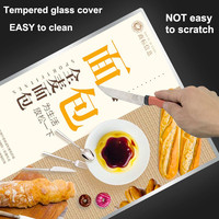 Boîte à lumière A2 à Led, support mural de Chef, de taille personnalisée, en aluminium rétro-éclairé, pour l'intérieur, affichage Led, pour café, café, Menu