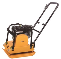 Compacteur à plaque vibrante à moteur essence 5,5 CV haute efficacité de marque OEM C90, garantie 1 an pour la construction et la construction routière