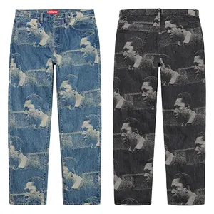 DiZNEW OEM Denim d'été léger Jacquard tissé Jeans