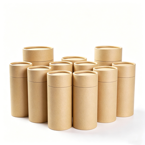 Caja Cilíndrica <span class=keywords><strong>de</strong></span> Papel Kraft Marrón Ecológica Personalizada <span class=keywords><strong>de</strong></span> Alta Calidad, Tubo <span class=keywords><strong>de</strong></span> Cartón <span class=keywords><strong>Grueso</strong></span> y Resistente - Product Image 3