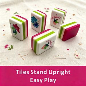 USA Standard 160-Tile <b>Mahjong</b> <b>Set</b> Plastic Classic Portable Full Game Tiles for 4 Players - Product Image 4