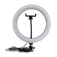 Lumière d'Appoint LED Ronde Tendance 10 Pouces 12 Pouces, Anneau Lumineux LED Intelligent avec Perche à Selfie Trépied pour Beauté en Direct Tik Tok