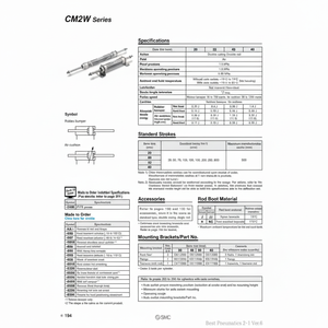 Cilindro de aire SMC Pneumatics, producto de cilindro de alta calidad - Product Image 1