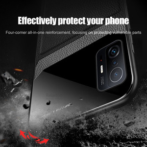 Funda de protección de plexiglás de cuero, Funda de parachoques para Xiaomi11t Xiomi Mi 11 T <span class=keywords><strong>Mi11t</strong></span> 11tpro, funda de silicona 15, funda 15 - Product Image 5