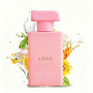 30ml 50ml 100ml <b>Empty</b> Cute Fancy square Shiny White pink Glass <b>Bottle</b> for Perfume with <b>Spray</b> - Product Image 1