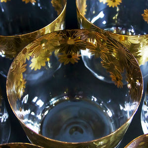 Tigelas de canto de cristal de quartzo, tigelas com design e padrão em ouro puro, nota <span class=keywords><strong>musical</strong></span>, cdefgab, fabricante por atacado - Product Image 4