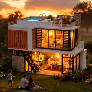 IIECREATE <span class=keywords><strong>Mini</strong></span> Muebles de Madera para Casa de Muñecas, Kit de Casa en Miniatura, Artesanía China + Casa de Muñecas 3D en Miniatura para Armar, K-036 Florence - Product Image 4