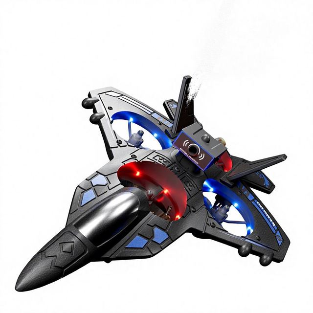 Cross-border Remote Control Aircraft Obstacle Avoidance Foam Fighter Children's Fixed-wing Drone Toy Indoor Use 1080p FHD Video